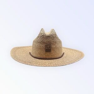 HUK Straw Hat Wide Brim Beach Hat Men's OS